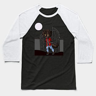 Chibi Werewolf Baseball T-Shirt